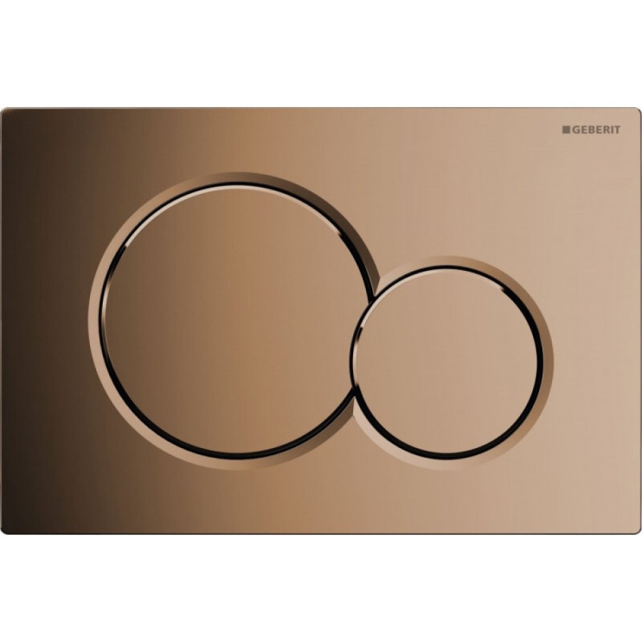 Клавиша смыва Geberit Sigma 01, 115.770.DT.5, механическая, пластик, гальванизированная латунь