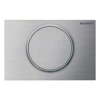 Клавиша смыва Geberit Sigma 10, 115.787.SN.5, матовая/полированная/матовая, нержавеющая сталь