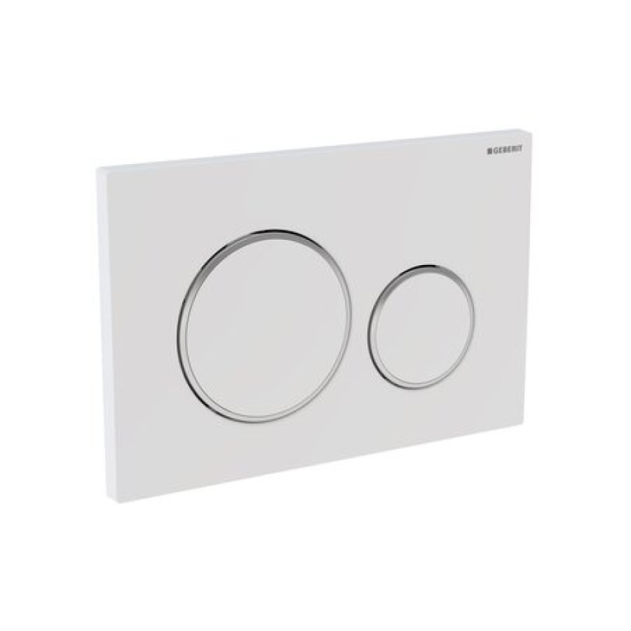 Клавиша смыва Geberit Sigma 20, 115.882.KJ.1, механическая, белый/глянцевый хром