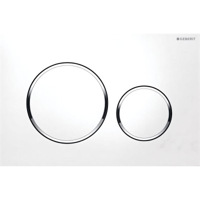 Клавиша смыва Geberit Sigma 20, 115.882.KJ.1, механическая, белый/глянцевый хром