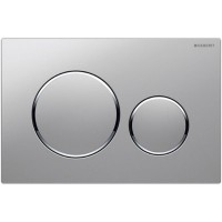 Клавиша смыва Geberit Sigma 20, 115.882.KN.1, механическая, хром глянцевый/хром матовый