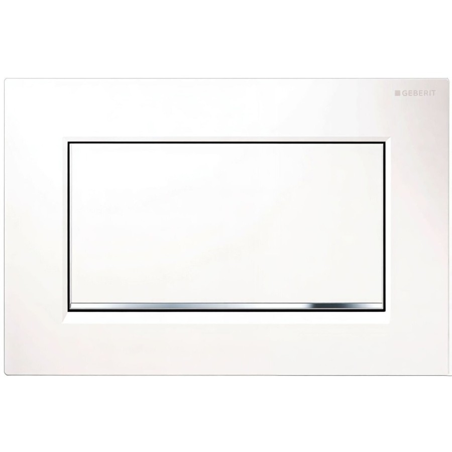Клавиша смыва Geberit Sigma 10, 115.893.KJ.1, механическая, металл, белый/хром