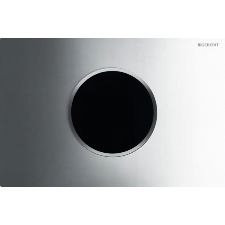 Клавиша смыва Geberit Sigma 10, 115.908.KH.1, бесконтактная, сенсорная, 3В, пластик, хром глянцевый/матовый