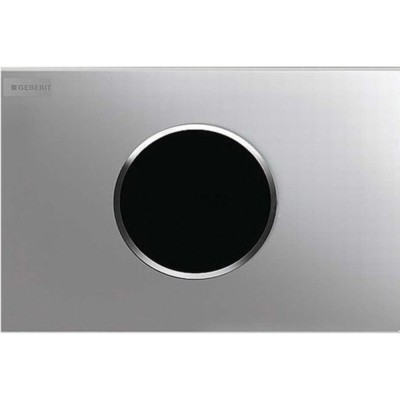 Клавиша смыва Geberit Sigma 10, 115.908.KL.1, бесконтактная, сенсорная, 3В, пластик, белый/матовый хром