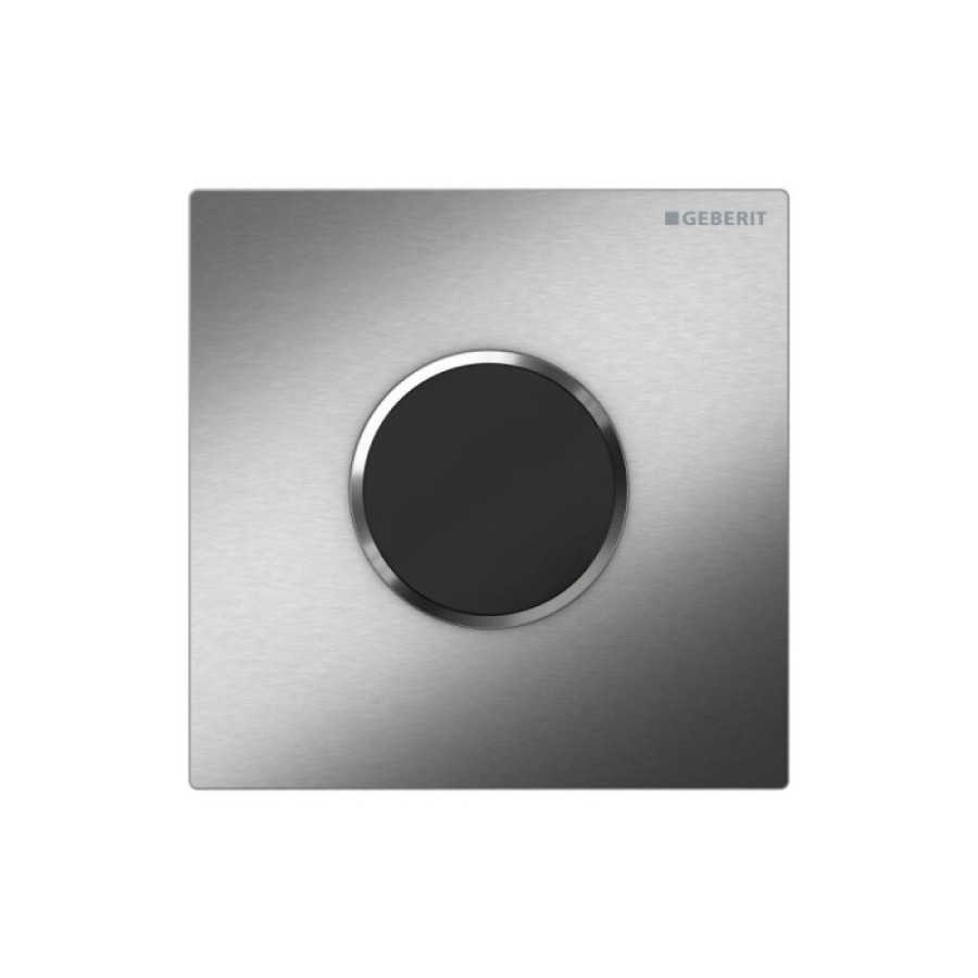 Клавиша смыва для писсуара Geberit Type 10, 116.035.SN.1, черный/нержавеющая сталь