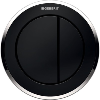 Клавиша смыва Geberit Type 10, 116.056.KM.1, пневматическая, цвет черный