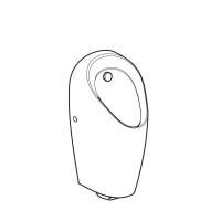 Писсуар Geberit Selva 116.084.00.1, со встроенным управлением, питание от генератора