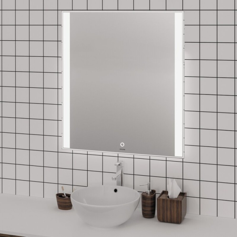 Зеркало Grossman Avrora 60 x 80 см с подсветкой, сенсорный выключатель, 116080