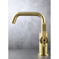 Смеситель для раковины Bronze de Luxe 1760s Loft 1178CG, цвет матовое золото
