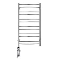 Полотенцесушитель электрический, Domoterm Калипсо П12 50 x 100, хром, L/R, с терморегулятором