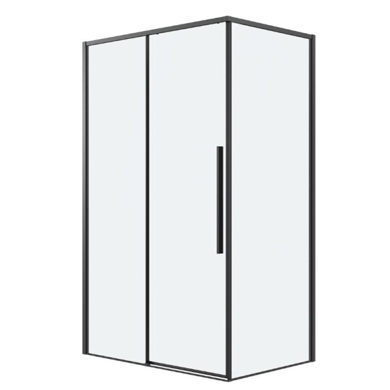 Душевой уголок Grossman Galaxy 120.K33.01.1010.21.00, 100 х 100 см, стекло прозрачное, профиль черный матовый