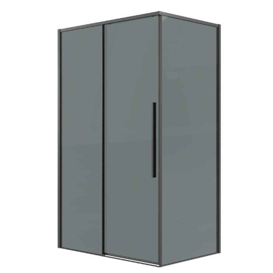 Душевой уголок Grossman Galaxy 120.K33.01.1010.42.10, 100 х 100 см, стекло тонированное, профиль графит сатин