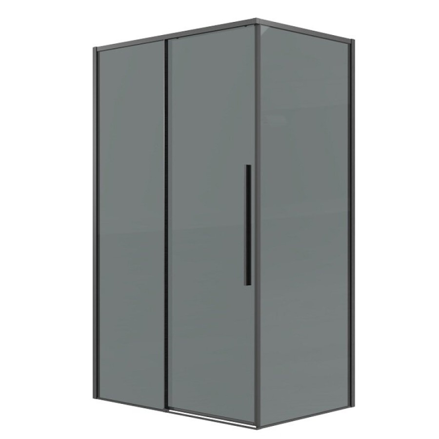 Душевой уголок Grossman Galaxy 120.K33.01.1070.42.10, 100 х 70 см, стекло тонированное, профиль графит сатин