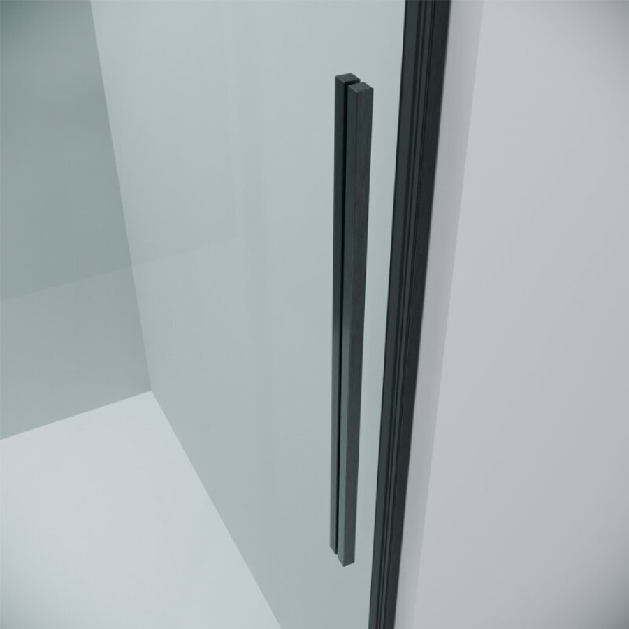 Душевой уголок Grossman Galaxy 100 х 90 x 195 см, дверь раздвижная, стекло прозрачное, графит сатин, 120.K33.01.1090.42.00