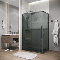 Душевой уголок Grossman Galaxy 120.K33.01.1110.42.10, 110 х 100 см, стекло тонированное, профиль графит сатин