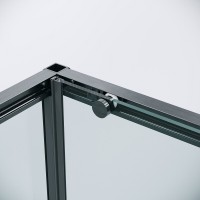 Душевой уголок Grossman Galaxy 120.K33.01.1170.42.00, 110 х 70 см, стекло прозрачное, профиль графит сатин