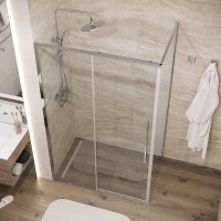 Душевой уголок Grossman Galaxy 120.K33.01.1210.10.00, 120 х 100 см, стекло прозрачное, профиль хром
