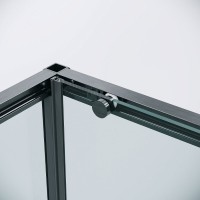 Душевой уголок Grossman Galaxy 120.K33.01.1210.42.00, 120 х 100 см, стекло прозрачное, профиль графит сатин