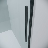 Душевой уголок Grossman Galaxy 120.K33.01.1410.42.00, 140 х 100 см, стекло прозрачное, профиль графит сатин