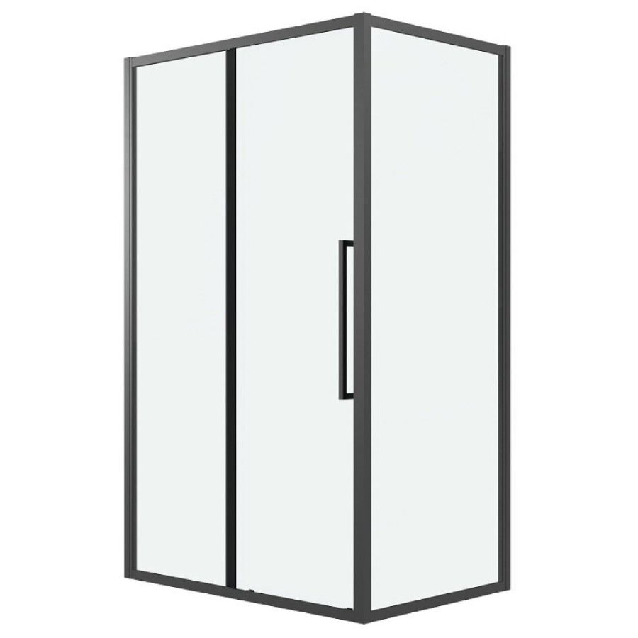 Душевой уголок Grossman Cosmo 120.K33.02.1170.21.00, 110 х 70 см, стекло прозрачное, профиль черный матовый