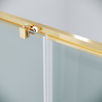 Душевой уголок Grossman Cosmo 120.K33.02.1180.32.00, 110 х 80 см, стекло прозрачное, профиль золото сатин