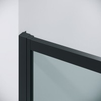 Душевой уголок Grossman Cosmo 120.K33.02.1210.21.00, 120 х 100 см, стекло прозрачное, профиль черный матовый