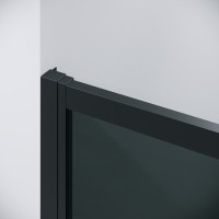 Душевой уголок Grossman Cosmo 120.K33.02.1270.21.10, 120 х 70 см, стекло тонированное, профиль черный матовый
