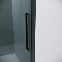 Душевой уголок Grossman Cosmo 120.K33.02.1270.21.10, 120 х 70 см, стекло тонированное, профиль черный матовый