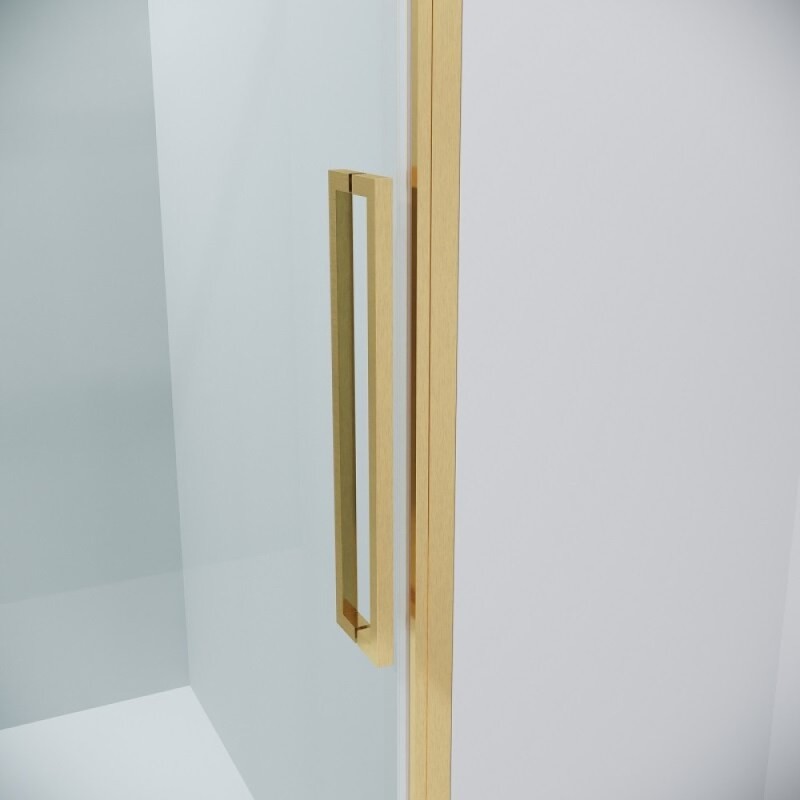Душевой уголок Grossman Cosmo 120.K33.02.1270.32.00, 120 х 70 см, стекло прозрачное, профиль золото сатин