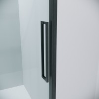 Душевой уголок Grossman Cosmo 120.K33.02.1480.42.00, 140 х 80 см, стекло прозрачное, профиль графит сатин