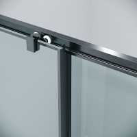 Душевой уголок Grossman Cosmo 120.K33.02.1480.42.00, 140 х 80 см, стекло прозрачное, профиль графит сатин