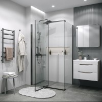 Душевой уголок Grossman Pragma 120.K33.03.1290.42.00, 120 х 90 см, стекло прозрачное, профиль графит сатин