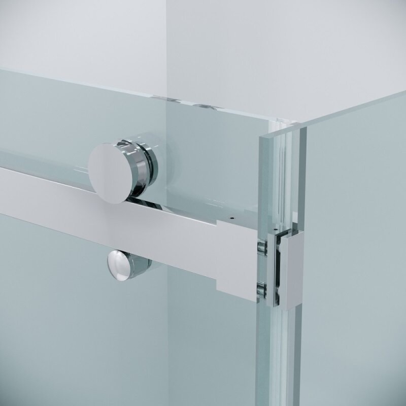 Душевой уголок Grossman Classic 120.K33.04.1080.10.00, 100 х 80 см, стекло прозрачное, профиль хром