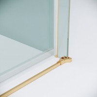 Душевой уголок Grossman Classic 120.K33.04.1080.32.00, 100 х 80 см, стекло прозрачное, профиль золото сатин