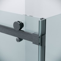 Душевой уголок Grossman Classic 120.K33.04.1080.42.00, 100 х 80 см, стекло прозрачное, профиль графит сатин