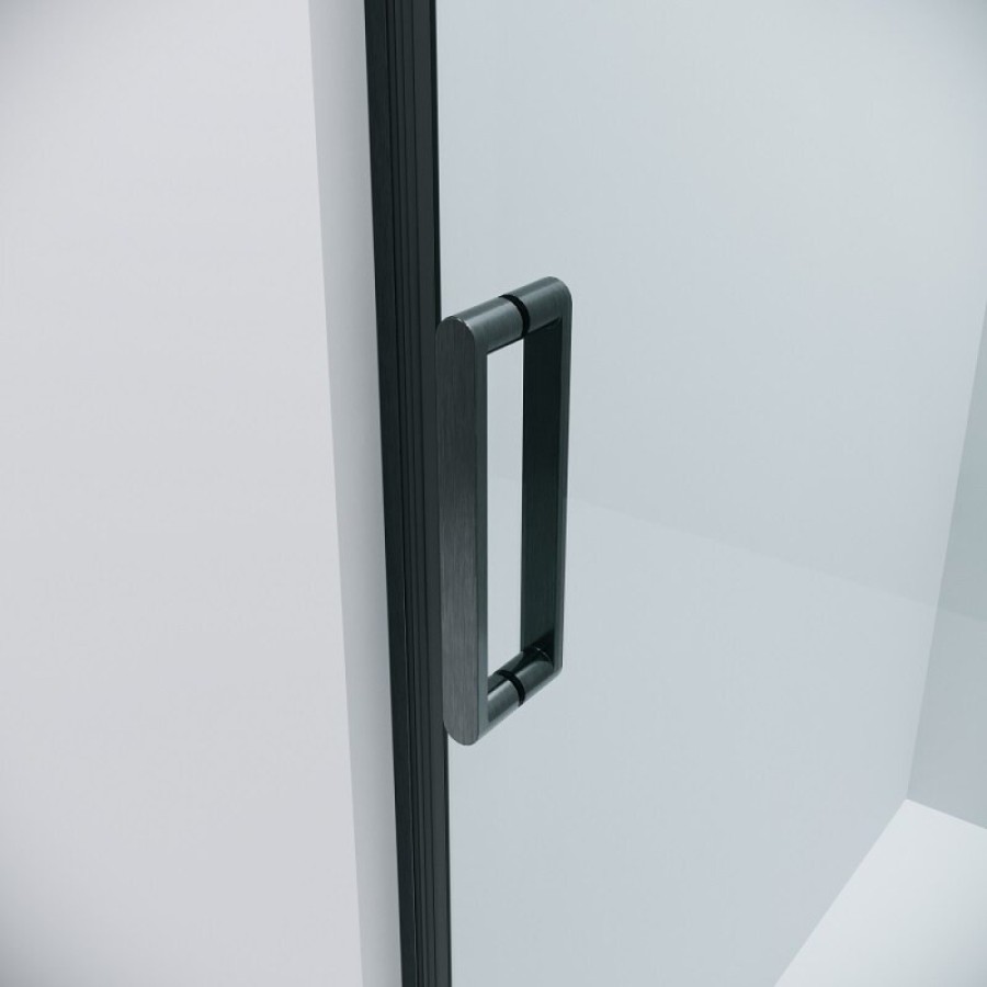 Душевой уголок Grossman Classic 120.K33.04.1090.42.00, 100 х 90 см, стекло прозрачное, профиль графит сатин