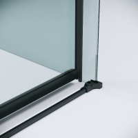 Душевой уголок Grossman Classic 120.K33.04.1110.21.00, 110 х 100 см, стекло прозрачное, профиль черный матовый