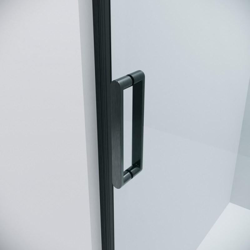 Душевой уголок Grossman Classic 120.K33.04.1190.42.00, 110 х 90 см, стекло прозрачное, профиль графит сатин