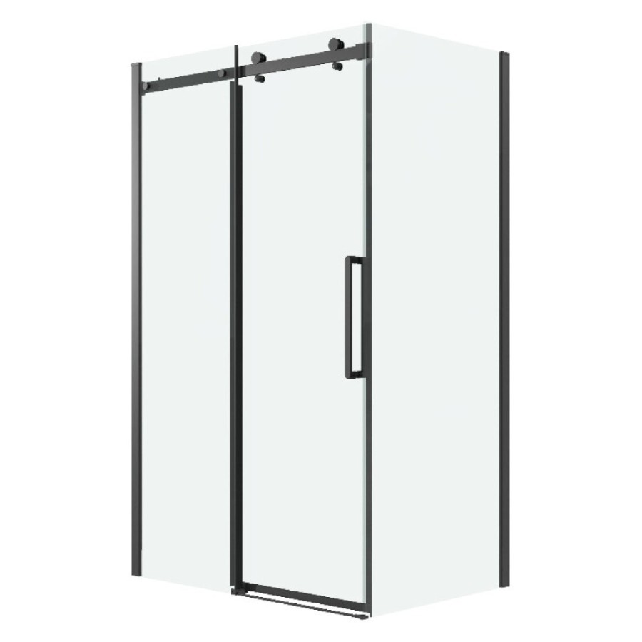 Душевой уголок Grossman Classic 120.K33.04.1510.21.00, 150 х 100 см, стекло прозрачное, профиль черный матовый