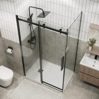 Душевой уголок Grossman Classic 120.K33.04.1510.42.00, 150 х 100 см, стекло прозрачное, профиль графит сатин