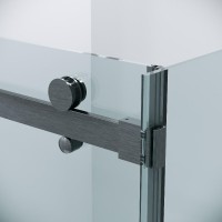 Душевой уголок Grossman Classic 120.K33.04.1510.42.00, 150 х 100 см, стекло прозрачное, профиль графит сатин