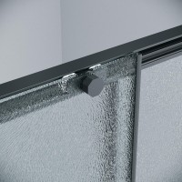 Душевой уголок Grossman Style 120.K33.05.1010.21.02, 100 х 100 см, стекло шиншилла, профиль черный матовый