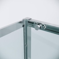 Душевой уголок Grossman Style 120.K33.05.1110.10.00, 110 х 100 см, стекло прозрачное, профиль хром