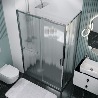 Душевой уголок Grossman Style120.K33.05.1190.10.02, 110 х 90 см, стекло шиншилла, профиль хром