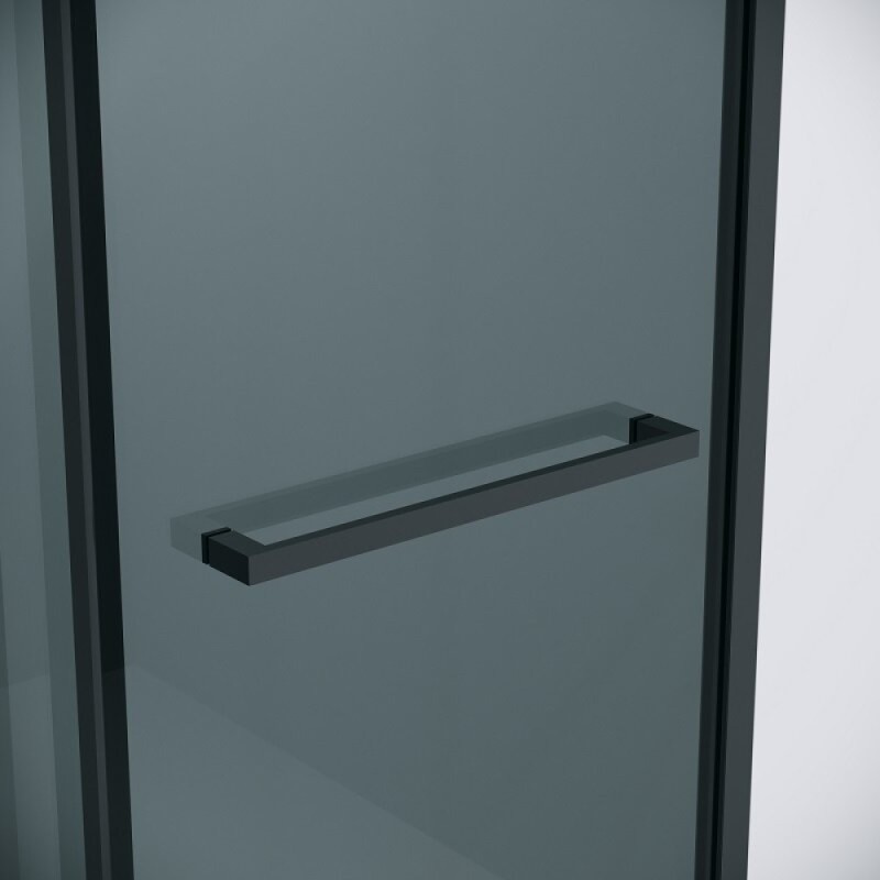 Душевой уголок Grossman Style120.K33.05.1190.21.10, 110 х 90 см, стекло тонированное, профиль черный матовый