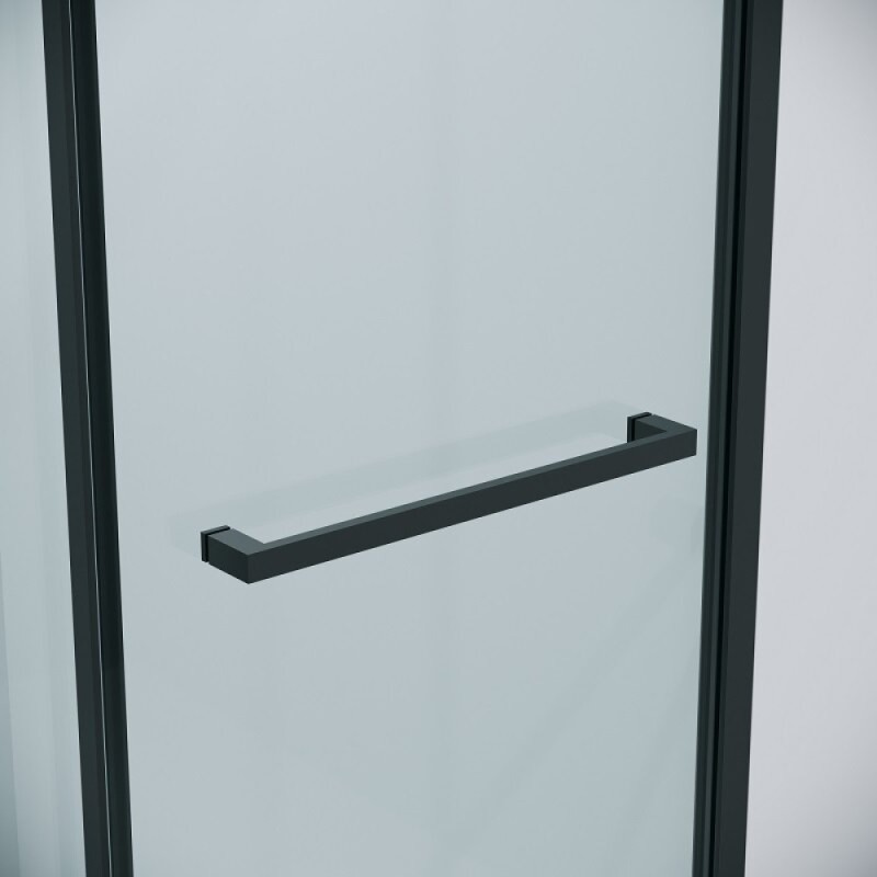 Душевой уголок Grossman Style 120.K33.05.1280.21.00, 120 х 80 см, стекло прозрачное, профиль черный матовый