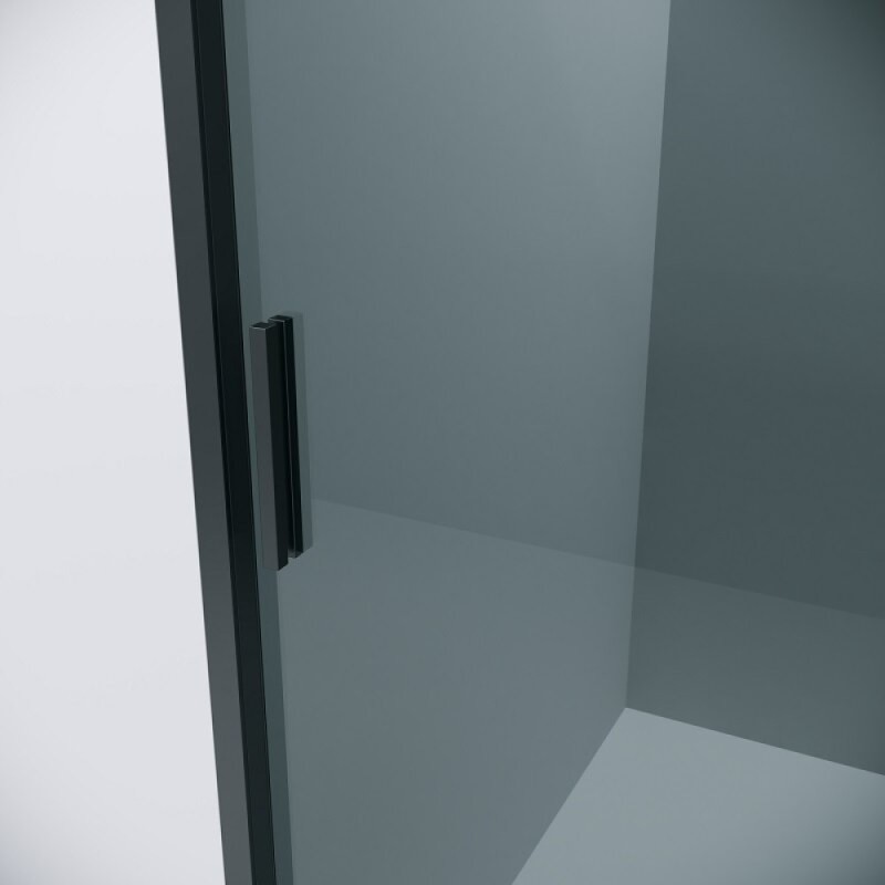 Душевой уголок Grossman Style 120.K33.05.1280.21.10, 120 х 80 см, стекло тонированное, профиль черный матовый