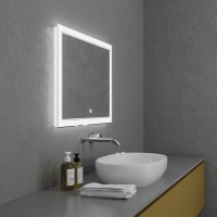 Зеркало Grossman Sirius 100 x 80 см с подсветкой, сенсорный выключатель, 1210080