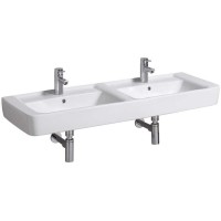 Раковина Geberit Renova Nr. 1 122130000, 130 см, сдвоенная, керамика, белая