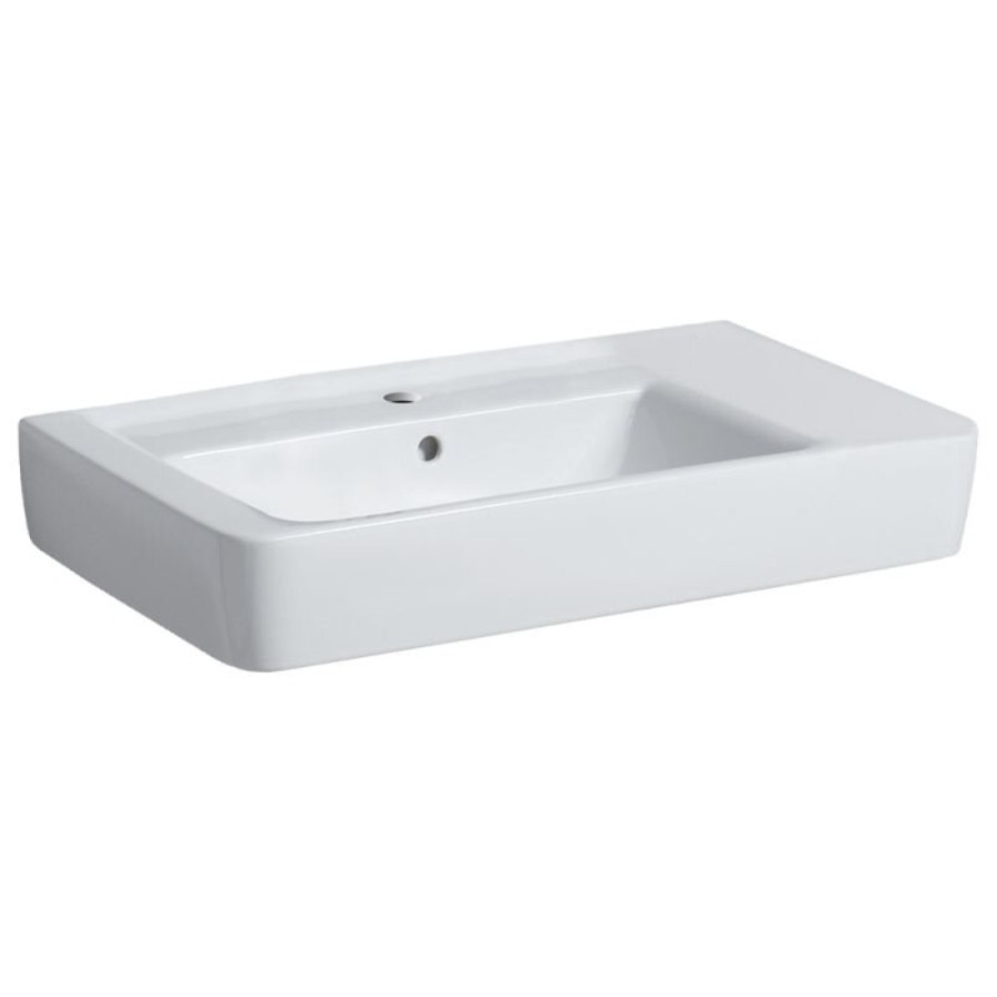 Раковина Geberit Renova Nr. 1 122180000/122175000, 75 см, L/R, керамика, белая